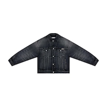 Calvin Klein 90s Espresso Black Trucker Siyah Erkek Ceket