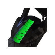 Ok Tasarımlı Floresan Yeşil Çamurluk Kask Sticker Çınar Extreme