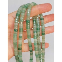 Bileklik Boy Aventurin Taşı Şekilli 3x6mm Yarım Dizi 49330 18cm Uzunluğundadır Çok Renkli