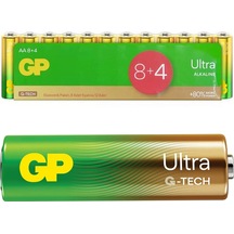 Gp Ultra G-tech AA İnce Kalem Pil Alkalin 12li Paket