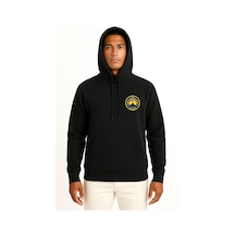 Kapüşonlu Tcg I.inönü S360 Cep Tasarımlı Unisex Sweatshirt Siyah