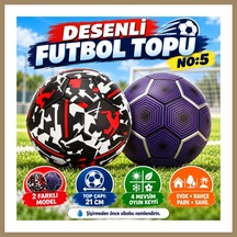 Bezos Desenli Futbol Topu No:5 22