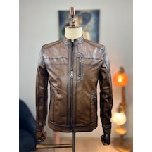 Always Leather Usta İşi Özel Dikim %100 Hakiki Deri 1803340015 Kahverengi
