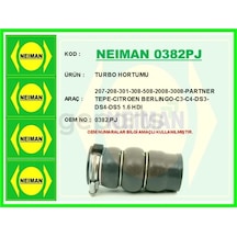 Turbo Hortumu 207-208-301-308-508-2008-3008-partner Tepe - Citroen Berlıngo - C3-c4-ds3-ds4-ds5 1.6 Hdı