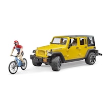 Bruder Jeep W. Rubicon & Bisiklet Ve Sürücüsü Br02543