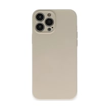 Apple Uyumlu iPhone 13 Pro Kılıf Nano İçi Kadife Silikon - Bej 0.2M-Çok Renkli