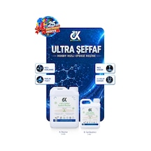 Erkon Kimya Ultra Şeffaf Hızlı Hobby Epoksi 15 Kg
