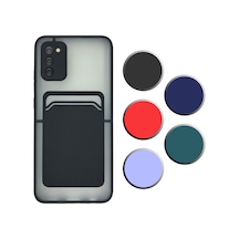 Fitcase Samsung Galaxy A02S Kilif Cardy Kartlik Cepli Mat Kapak 514447993