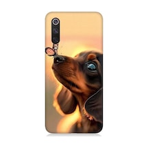 Xiaomi Mi 9se Uyumlu Sevimli Köpek Ve Kelebek Desenli Silikon Kılıf
