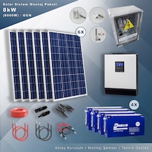 Matech 8 KW Solar Paket Sistem 8000W/gün