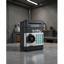 Şifreli Elektronik Kumbara Uczzzsam53numberbank-17 Siyah