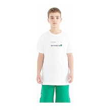 Tommylife Tommy Life Beyaz Baskı Detaylı O Yaka Standart Kalıp Erkek Çocuk T-shirt - 11117 Beyaz