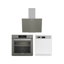 Arçelik AFC 342 G A Fry - ADE 604-1 G - 9252 MI 3'lü Bulaşıklı Inox Ankastre Set