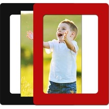 Kırmızı Kullanışlı Fotoğraf Duvar Etiketi Manyetik Süreç Bükülme Serbestçe Dekoratif 10ınch Dual Layer