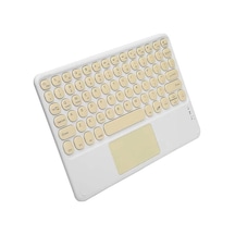 Mey İthalat Touchpad Uyumlu Bluetooth Klavye Slim Kablosuz Wifi Q Klavye