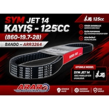 Sym Jet 14 Kayış-125cc 860-19.7-28 -bando-arr3264 Siyah