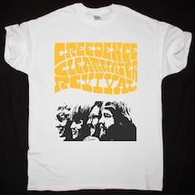Tarzsokak Creedence Clearwater Revıval Band New Whıte T-shırt Beyaz