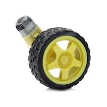 Sarı Tekerlek + Redüktörlü Dc Motor