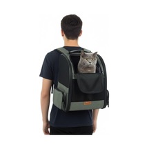 Airmove Premium Kedi Köpek Taşıma Çantası, Silinebilir, Yırtılmaz Fileli, Bükülmez Gövde, Sırt Çantası Tipi Gri