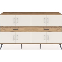 Arges Konsol 4 Raflı 2 Çekmeceli 8 Kapaklı 176x30x99 Çam-aytaşı/ç Çam-aytaşı/çam