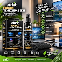 Ekran Temizleme Spreyi Seti 250ml Mikrofiber Bez Televizyon, Bilgisayar, Telefon, Gözlük Temizleme