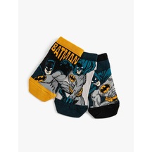 Koton 3'lü Batman Baskılı Çorap Seti Lisanslı Lacivert 5wkb80004aa Lacivert