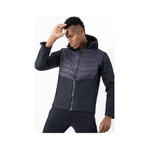 Maraton Sportswear Regular Erkek Kapşonlu Takma Kol Outdoor Lacivert Ceket 21797 Lacivert