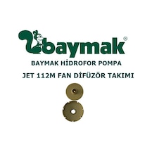 Baymak Hidrofor Pompa Jet 112M Fan Difüzör Takımı