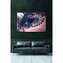 Nü Makyaj Yapmış Erkek Yatay Tekli Kanvas Duvar Tablosu Modern Salon Yatak Odası Ofis Cafe