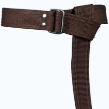 Fashion Moon Koyu Kahverengi Palaska Silver Renk Çift Dikdörtgen Şeklinde Tokalı Erkek Kadın Genç Kemer