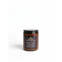 1. Serenity Glow Amber & Lavanta Kokulu El Yapımı Soya Mumu Happy Blaze Candle Amber