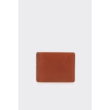White Stone Taba Premium Yatay Deri Erkek Cüzdan Taba