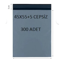 45x55+5 300 Adet Cepsiz Kargo Poşeti Cac Plastik