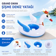 Grand Swan Şişme Bebek Yüzme Simidi 80x57 Cm
