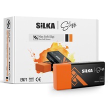 Silka Maxsoft Öğrenci Silgisi 24 Lü Turuncu Art.6 24 Adet