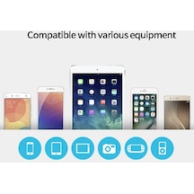 Hızlı Şarj Qc3.0 Usb Hub Duvar Şarj Cihazı Güç Adaptörü İphone X Xs Samsung-beyaz İçin Abd Tak