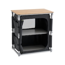 Outwell Padres Storage Unit Bambu Portaatif Kamp Mutfağı Çok Renkli