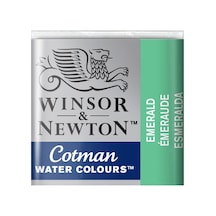 Winsor & Newton Cotman Yarım Tablet Suluboya Emerald 235 Karışık