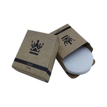 500 Adet Otel Sabunu Buklet Kraft Kutulu 15 Gr Beyaz Yuvarlak