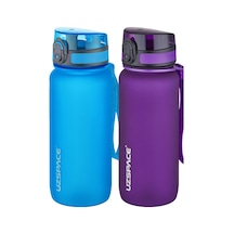 Uzspace 2'li Tritan Matara Seti 650 Ml 14 Farklı Renk Seçeneği Fiftyfifty -3037seta Mavi-Mor
