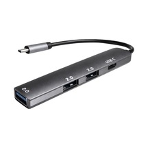 Fully S-802k 4 Ü 1 Arada Usb-a Type-c Hub Dönüştürücü Alüminyum Gövde Ultra İnce Tasarım Beyaz - Çok Renkli
