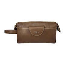 Çanta Yurdu Diga Hakiki Deri 3006 Dopp Kit El Çantası Taba Taba