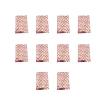 Omeyva Desenli Metalize Hediye Paketi Yapışkanlı Torba Poşet - 12x17 Cm. - 100 Adetlik 10 Paket