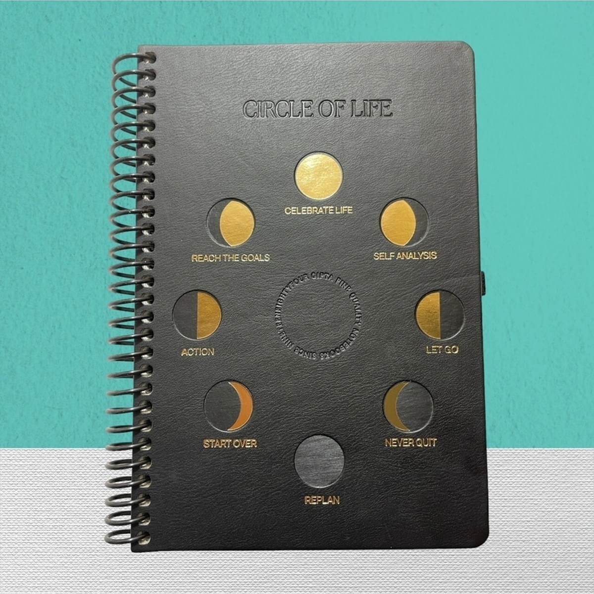 Cırcle Of Lıne Sp. Deri Kpk. Defter 17x24 120yp Çizgili Gümüş