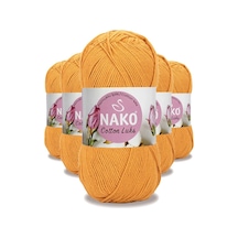 5 Adet Cotton Lüks Yelek Tunik Kazak Bluz Hırka İpi Yünü Koyu Sarı 97553 Çok Renkli