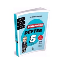 Eker Test 5. Sınıf Din Kültürü Ve Ahlak Bilgisi Dinlendiren Defter