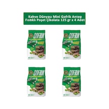 Kahve Dünyası Mini Gofrik Antep Fıstıklı Poşet Çikolata 4 x 125 G