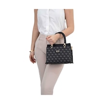 Omuz Çantası Kadın Silver Polo 826-45829 Sılver Polo Bayan Çantası M178 Füme-mat Siyah Füme - Siyah