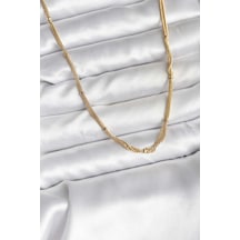 14k Gold Renk Kaplama Topçuk Zincirli Model Cm Kadın Kolye 5886 Çok Renkli