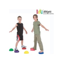 Tırtıklı Yarım Daire Denge Topu 6'lı Set Dikenli Duyu Adım Taşı